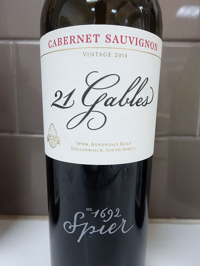 Spier 21 Gables Cabernet Sauvignon 2014 (92 pts)