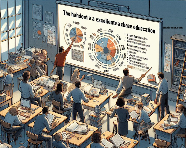 an illustration capturing the challenges and dynamics of implementing a competency-based education (CBE) program in a classroom setting