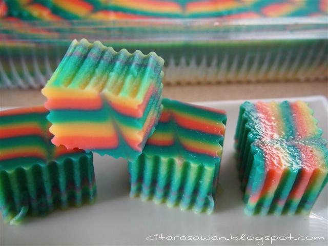 Puding Marble Pelangi ~ Resepi Terbaik