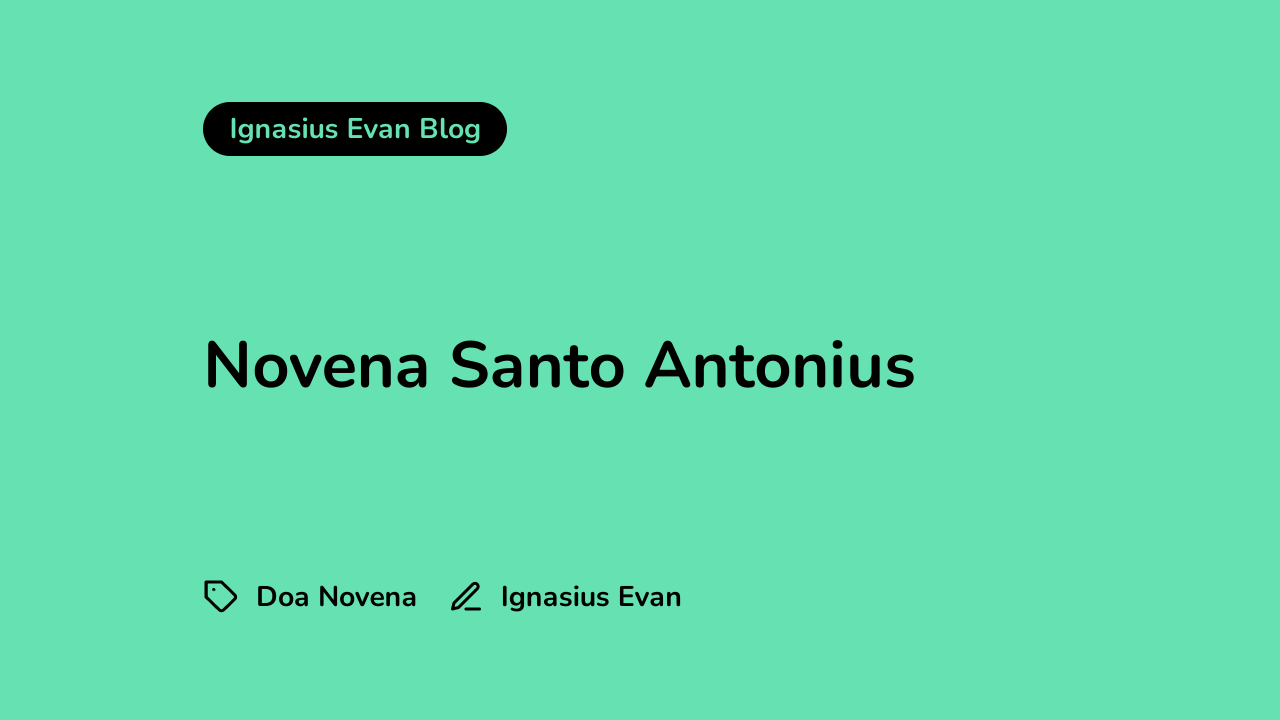 Novena Santo Antonius