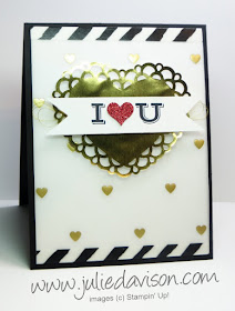 Stampin' Up! Pictogram Punches Valentine Card for Global Design Project #20 GDP020 #stampinup www.juliedavison.com
