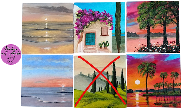 Acrylbilder vom Land & Meer suchen Zuhause