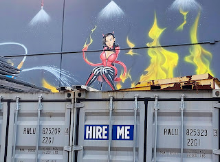 Ingleburn Street Art | Fire mural