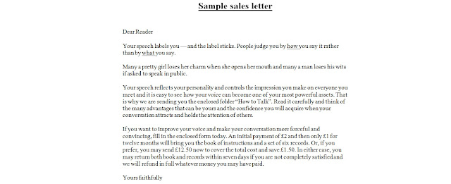 sample cover letter