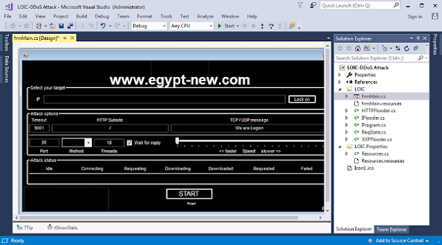 LOIC DDoS Attack [Anonymous Edition] (SRC).rar