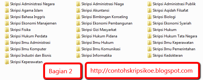 SKRIPSI LENGKAP SEMUA JURUSAN HINGGA RIBUAN  CONTOH SKRIPSI