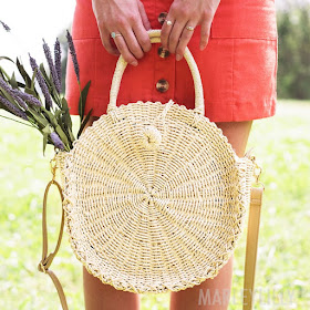 The Circle Straw Purse