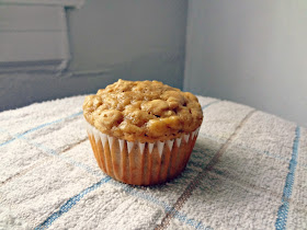 Peanut Butter Banana Oat Muffins