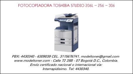 FOTOCOPIADORA TOSHIBA STUDIO 206L - 256 - 306