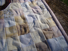 Reverse applique deer quilt