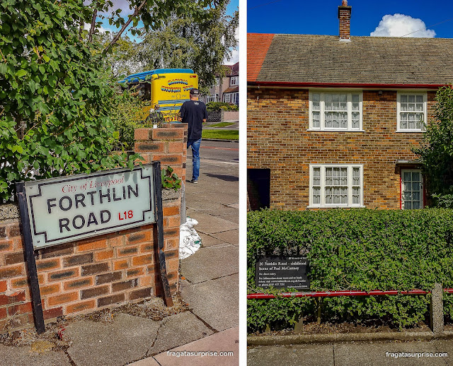 Casa de Paul McCartney em Liverpool, Inglaterra