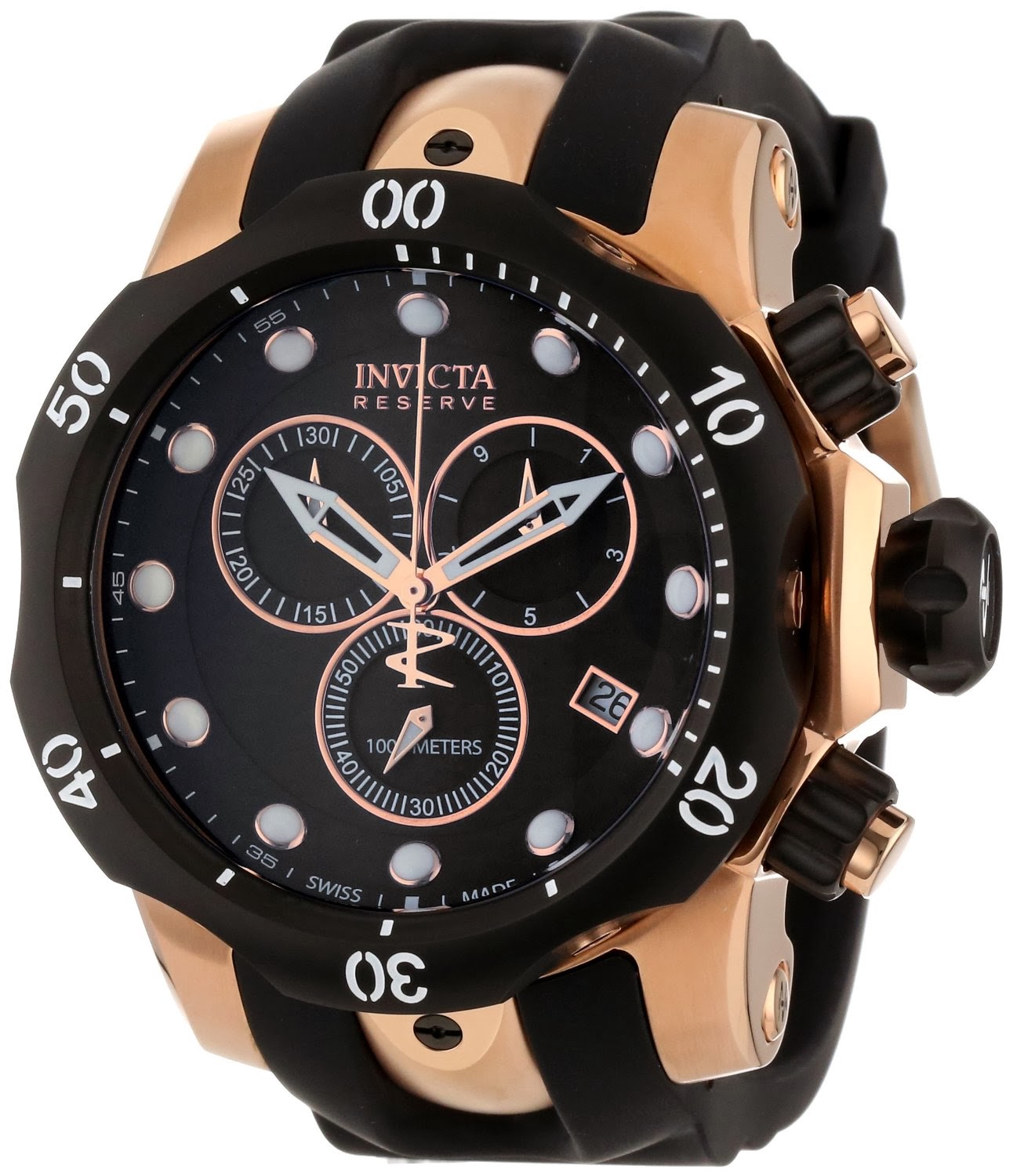 Diver Watch - Invicta 5733 , Reserve Collection Rose Gold-Tone ...