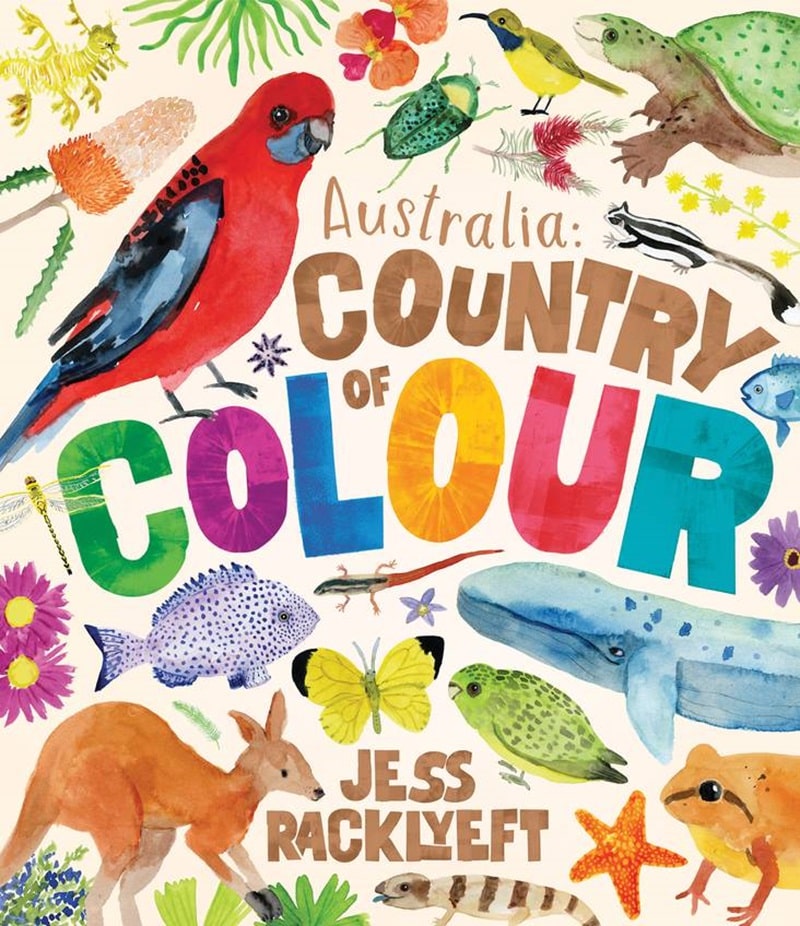 Australia country of colour book cover.