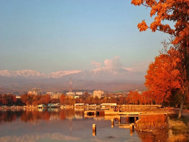 Озеро Джавонон, ранее Комсомольское озеро, Душанбе, Таджикистан
