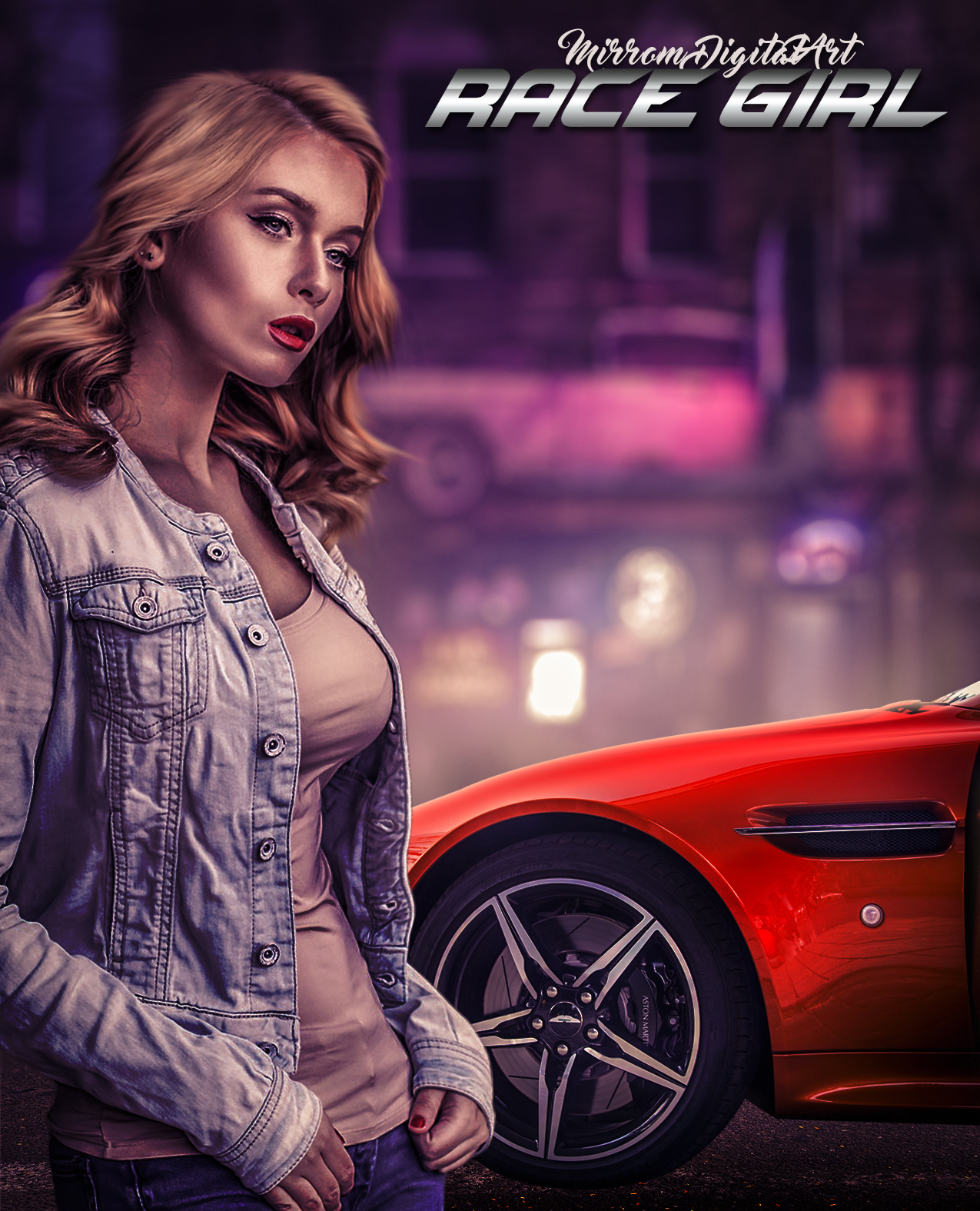 Create a Racing Game Poster Manipulation Effect In Photoshop CC