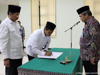 Upacara Serah Terima Jabatan Administrator dan Pengawas di PPPPTK PKn dan IPS