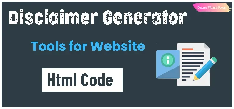 Free Disclaimer Page Generator