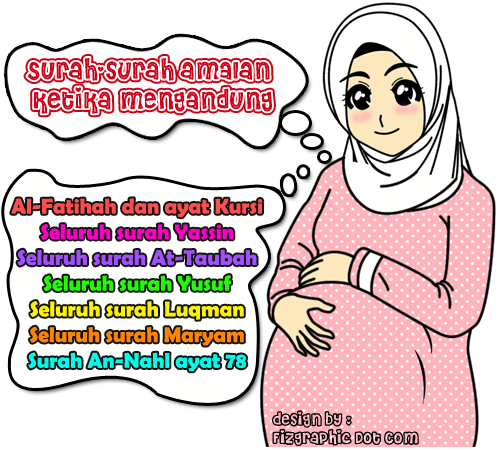 Gambar Ibu Hamil Kartun Muslimah