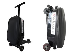 Coolpeds, innovation suitcase with an electric scooter