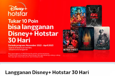Langganan Disney Plus Hotstar Sebulan untuk pelanggan setia Telkomsel