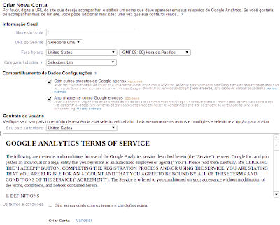 Instalar Estatísticas do Google Analytics no Blogger 