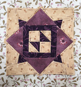 Dear Jane Quilt - Block E13 Moth in a Web