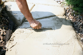 Stone Look Concrete Walkway, Bliss-Ranch.com