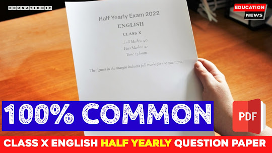 Important Questions Class 10 Half Yearly Exam 2022 English