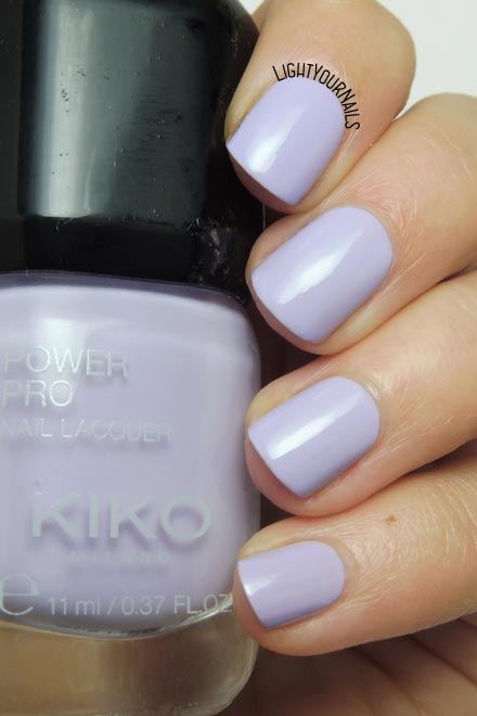 Smalto lilla Kiko Power Pro 106 Lavender Field lilac nail polish #kikonails #kikocosmetics #kikotrendsetter #lightyournails