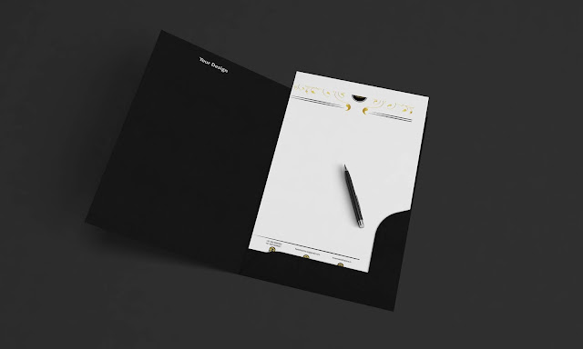 This is a letterhead design for spiritual brand