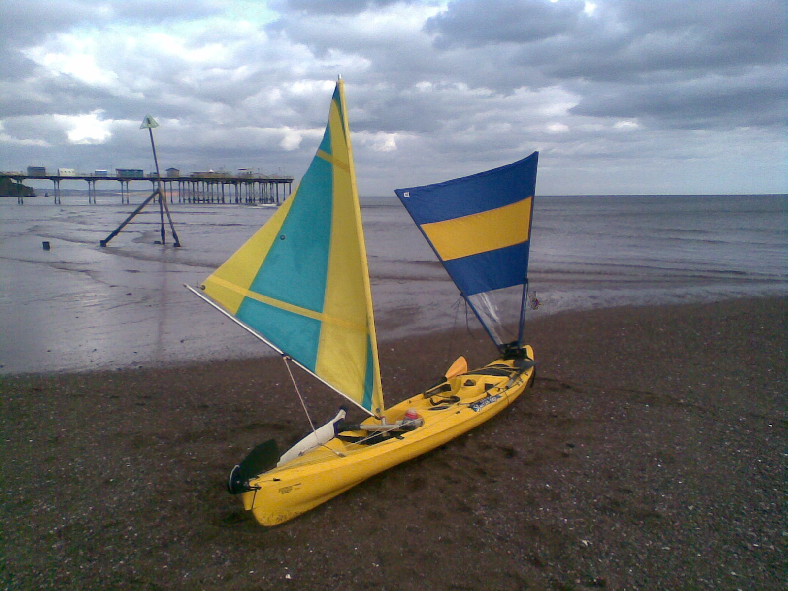 Kayak Sailing and strange boat building projects