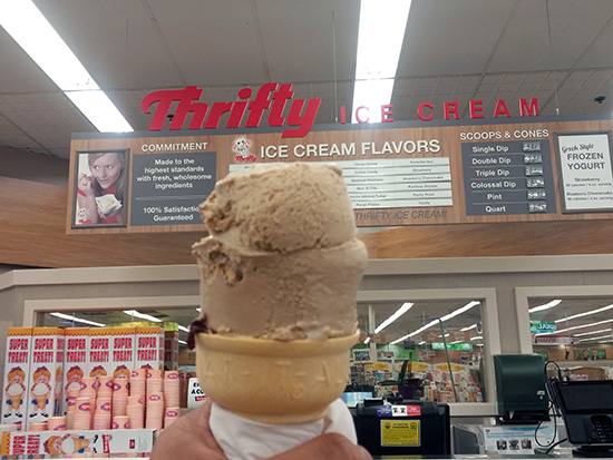 Our Rite Aid in West Sacramento has a Thrifty's ice cream shop