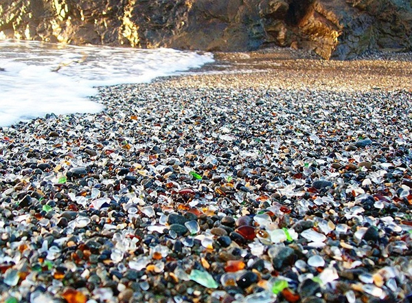 Glass Beach in California