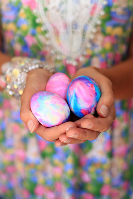 Galaxy Easter Eggs - Photo by Mademoiselle Mermaid