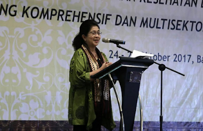 Menteri Kesehatan Nila F. Moeloek Apresiasi Gerakan Masyarakat Sehat (Germas) Lampung 