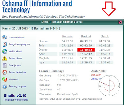 Download Software Shollu Terbaru 3.10 - Aplikasi Pengingat Sholat 5 Waktu Dengan Adzan