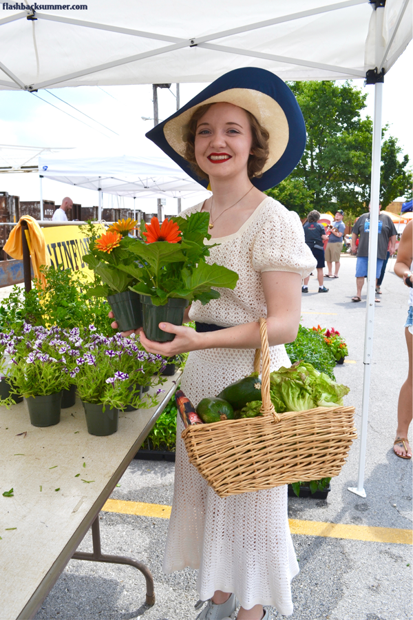 Flashback Summer: Springfield, Missouri C-Street Farmer's Market, 1930s Dress