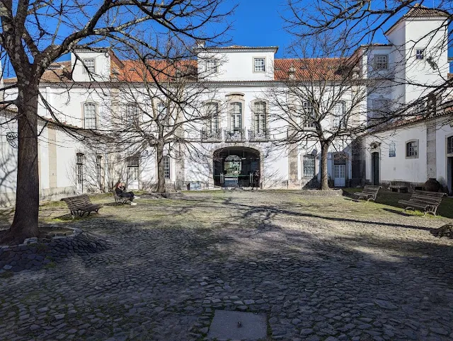 Courtyard at Pimenta Palace in Lisbon in February