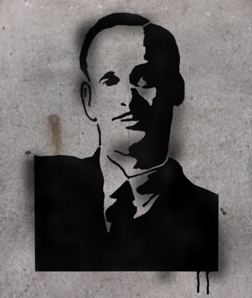 i'm starting a series of stencil portraits at least i will until i get 