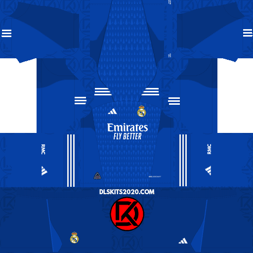 Real Madrid CF DLS Kits 2023-2024 Released Adidas - DLS 2019 Kits (Goalkeeper Away)