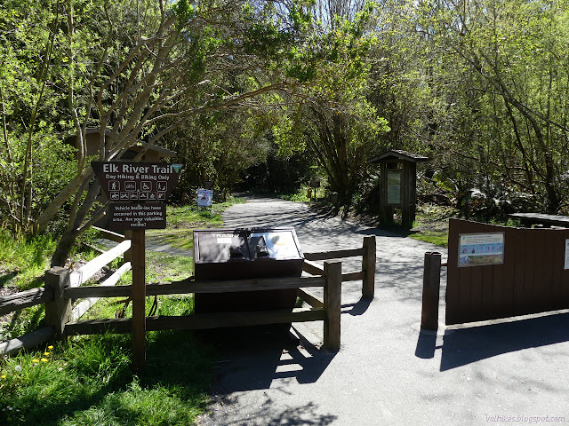 paved trail and signs