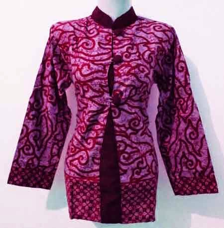 Model baju batik seragam kantor wanita