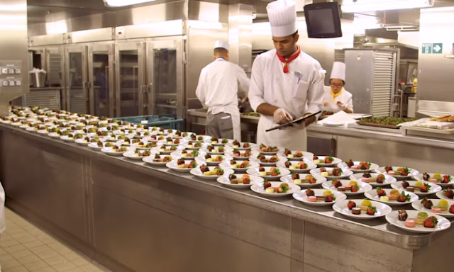 How The World's Largest Cruise Ship Makes 30,000 Meals Every Day