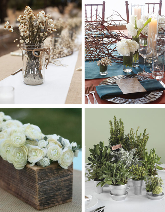 Rustic Wedding Centerpieces and Ideas photo credits mason jars