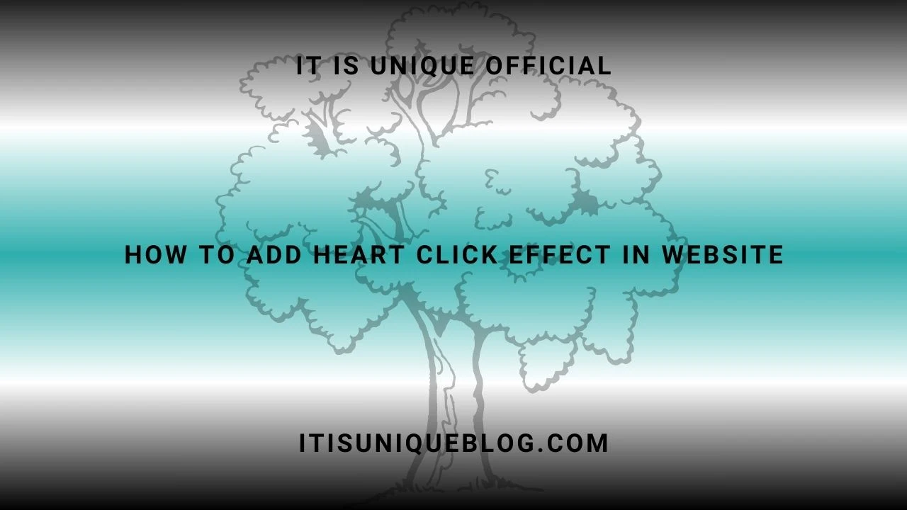 How To Add Heart Click Effect In Website