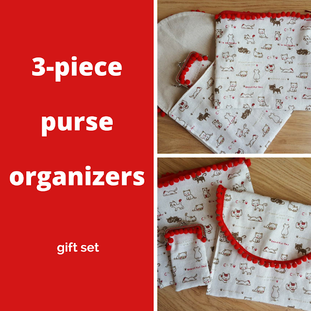 DIY 3-piece purse organizers gift set