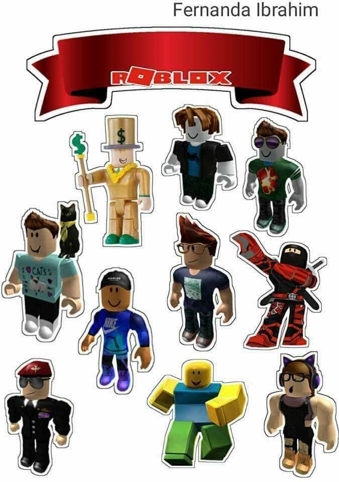 Roblox Free Printable Cake Toppers Oh My Fiesta For Geeks - roblox cupcake toppers in 2019 birthday party ideas