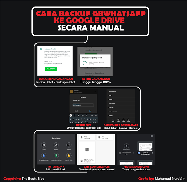 backup gbwhatsapp ke google drive manual