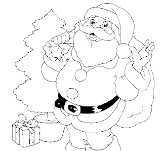 Santa Claus for Coloring, part 1