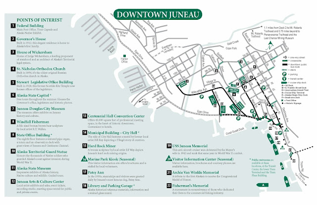 Click to view large image of Juneau downtown attraction map